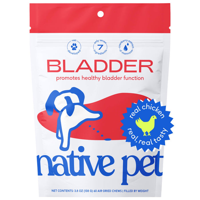 Native Pet Cranberry Bladder Chews Kidney & Urinary Supplement for DogsWellnessFound My Animal30ct
