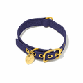Navy Cotton Canvas Cat & Dog CollarDog CollarsFound My AnimalXS