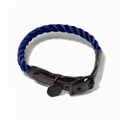 Navy Rope Cat & Dog Collar – Matte Black HardwareDog CollarsFound My AnimalXS