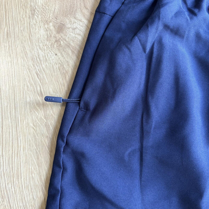 navy running gym shorts lightweight elastic waist