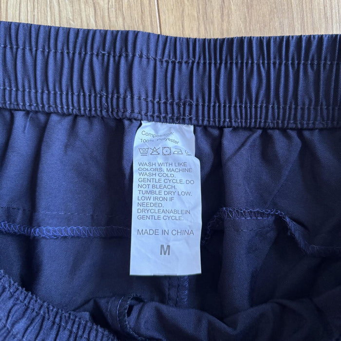 navy running gym shorts lightweight elastic waist