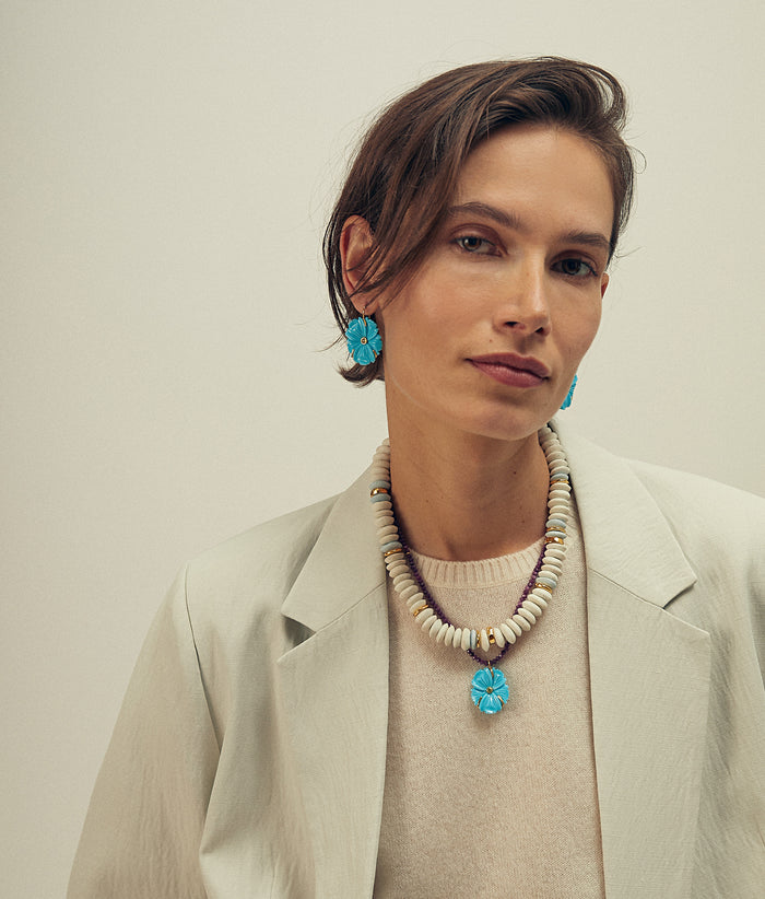 New Bloom Earrings in Cerulean