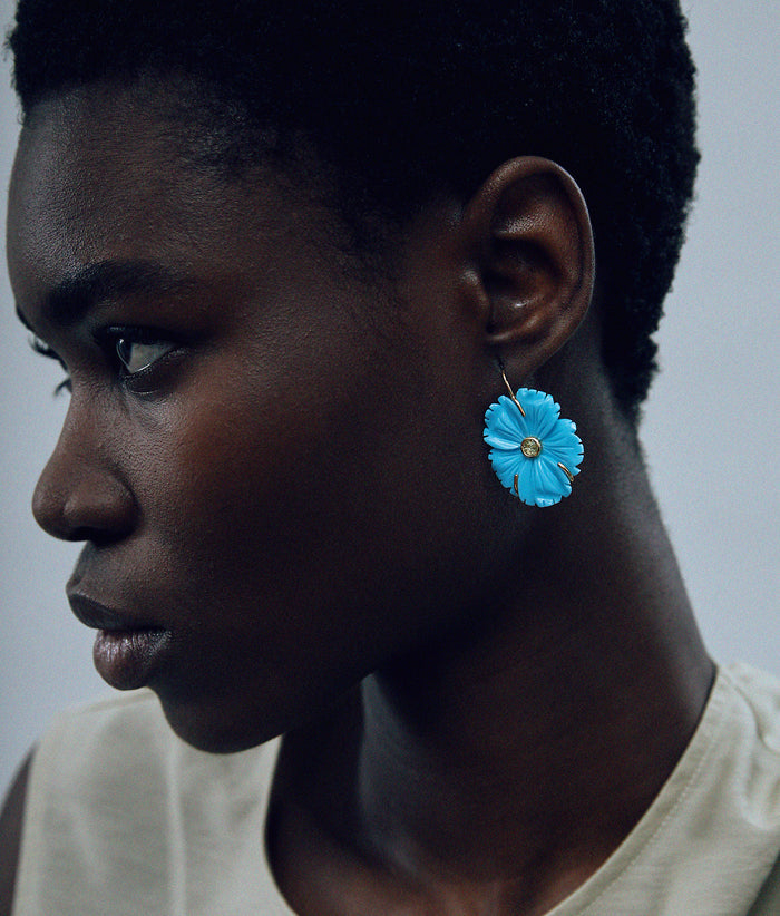 New Bloom Earrings in Cerulean
