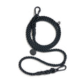 New! Matte Black Rope Dog Leash, Adjustable & Handcrafted - Found My AnimalShop LeashesFound My AnimalS