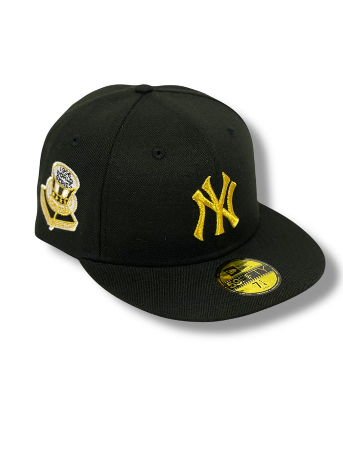 NEW YORK BLACK YANKEES (BLACK/GOLD) "1956 WORLDSERIES" NEW ERA 59FIFTY FITTED