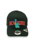 NEW YORK KNICKS (BLACK) (LIBERTY) (2026 NBA FINALS CHAMPS) "9FIFTY AFRAME" NEW ERA SNAPBACK