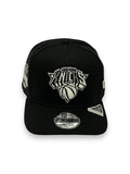 NEW YORK KNICKS (BLACK/WHITE) (2026 NBA CHAMPIONS) "9FIFTY AFRAME" NEW ERA SNAPBACK