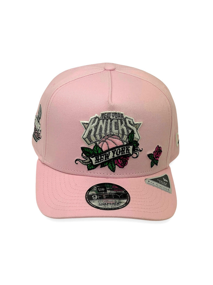 NEW YORK KNICKS (PINK) (2026 NBA CHAMPIONS) "ROSE LOGO" "9FIFTY AFRAME" NEW ERA SNAPBACK