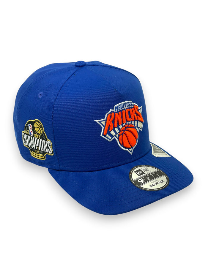 NEW YORK KNICKS (ROYAL) (2026 NBA FINALS CHAMPS) "9FIFTY AFRAME" NEW ERA SNAPBACK