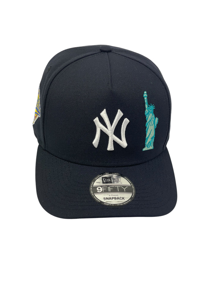 NEW YORK LIBERTY (NAVY) (1996 WS "LIBERTY LOGO") "9FIFTY AFRAME" NEW ERA SNAPBACK