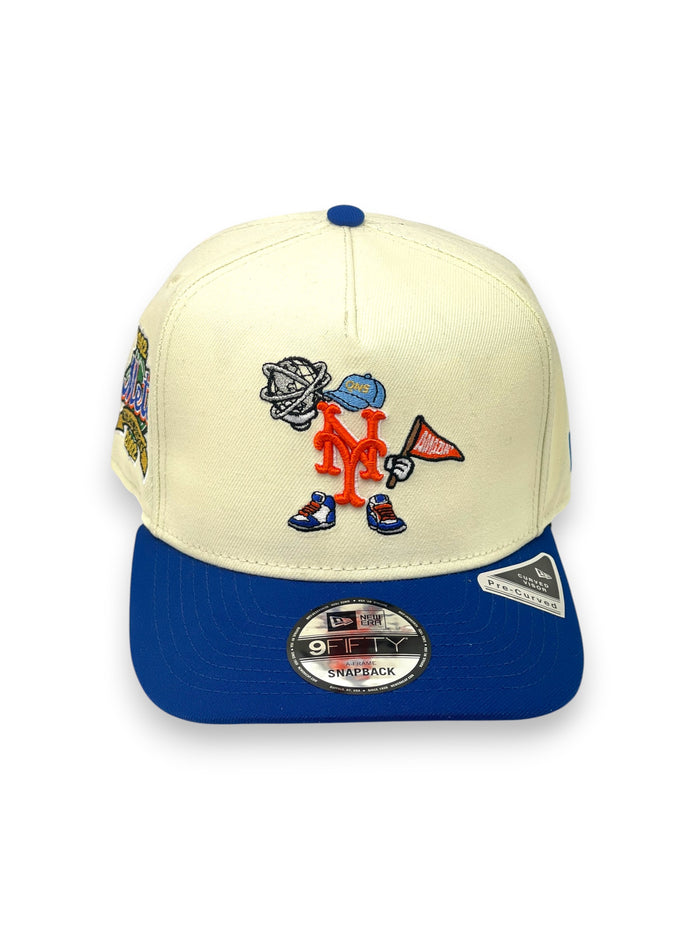 NEW YORK METS (OFF-WHITE) (40TH ANN) "9FIFTY AFRAME" NEW ERA SNAPBACK