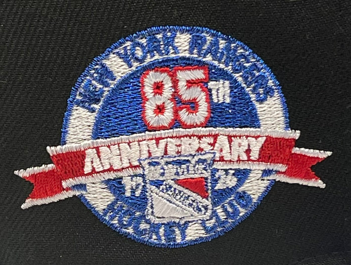 NEW YORK RANGERS (BLACK) "85TH ANN" NEW ERA 59FIFTY FITTED