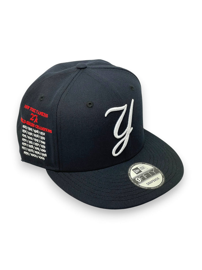 NEW YORK YANKEES (27X CHAMPS) "Y LOGO" "9FIFTY NEW ERA SNAPBACK