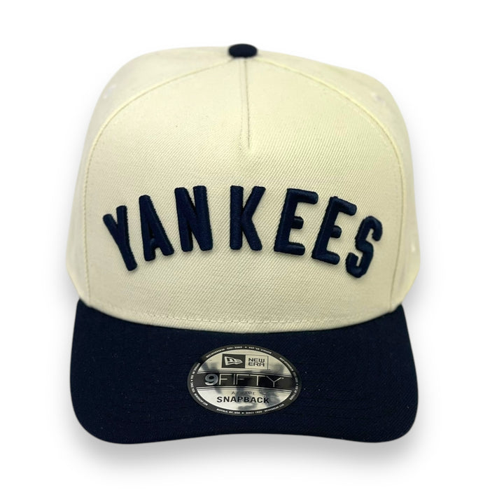 NEW YORK YANKEES (OFF-WHITE) 9FIFTY AFRAME NEW ERA SNAPBACK
