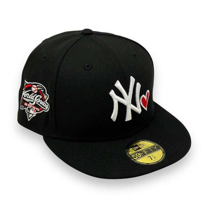 NEW YORK YANKEES (BLACK) (2000 WORLD SERIES NEWERA 59FIFTY FITTED (RED UNDER VISOR)