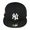 NEW YORK YANKEES (BLACK) "2009 WORLDSERIES" NEW ERA 59FIFTY FITTED (PINK BOTTOM)