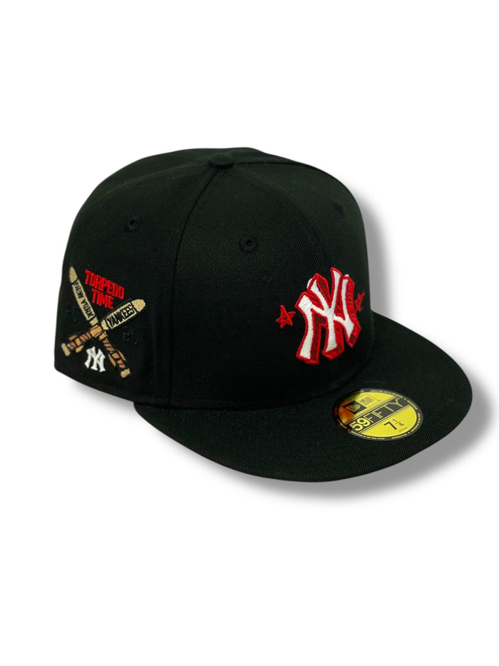 NEW YORK YANKEES (BLACK/RED) (TORPEDO TIME) NEW ERA 59FIFTY FITTED