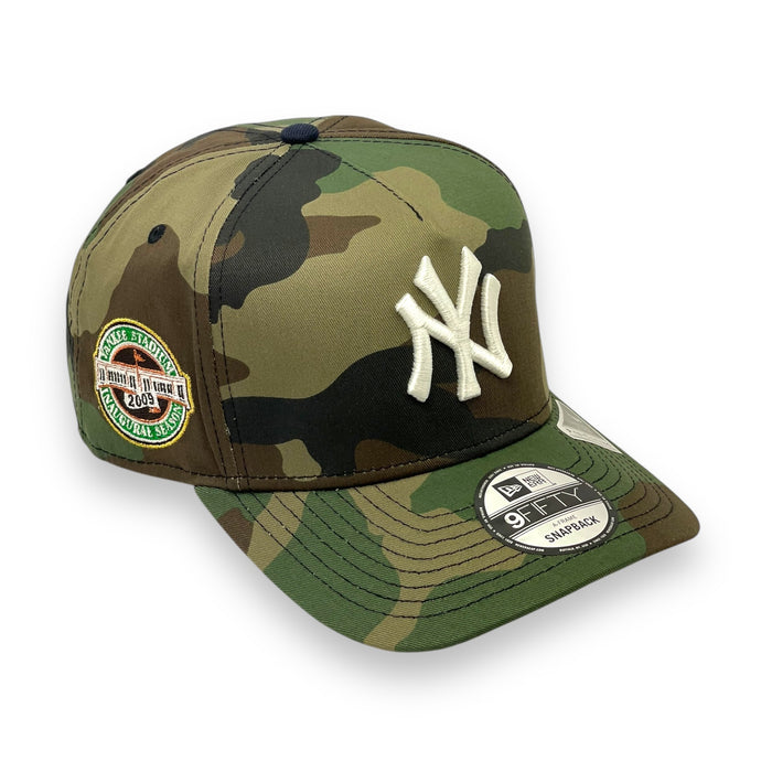 NEW YORK YANKEES (CAMO) (2009 INAUGURAL SEASON) "9FIFTY AFRAME" NEW ERA SNAPBACK