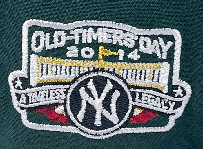 NEW YORK YANKEES (GREEN) (2014 "OLD TIMERS DAY") ("XMAS" ) NEW ERA 59FIFTY FITTED