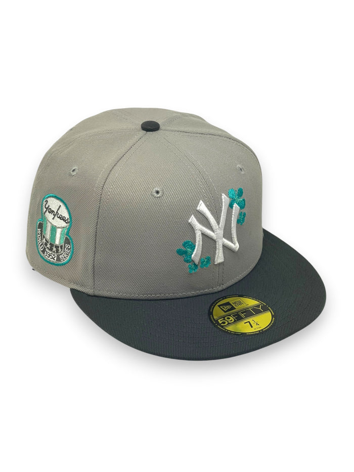 NEW YORK YANKEES (GREY) 1952 WS "FLOWER LOGO" NEWERA 59FIFTY FITTED