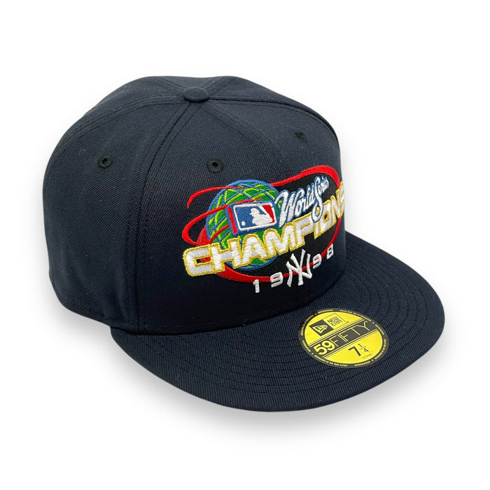 NEW YORK YANKEES (NAVY) "1998 WS CHAMPIONS" NEW ERA 59FIFTY FITTED