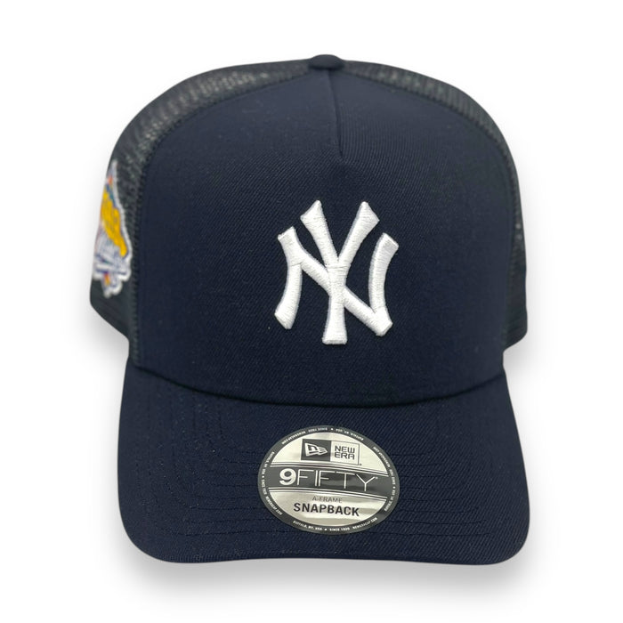 NEW YORK YANKEES (NAVY) (1999 WS) "9FIFTY AFRAME" TRUCKER NEW ERA SNAPBACK