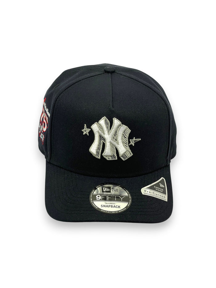 NEW YORK YANKEES (NAVY) 75TH ANN "CHALK LOGO" "9FIFTY AFRAME" NEW ERA SNAPBACK