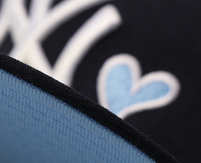 NEW YORK YANKEES (NAVY) "LOVE OF THE GAME" NEW ERA 59FIFTY FITTED (SKY BLUE UNDER VISOR)