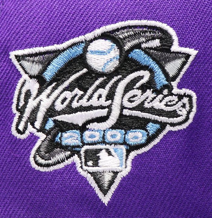 NEW YORK YANKEES (PURPLE) (2000 WORLDSERIES) NEW ERA 59FIFTY FITTED (SKY BLUE UNDER VISOR)