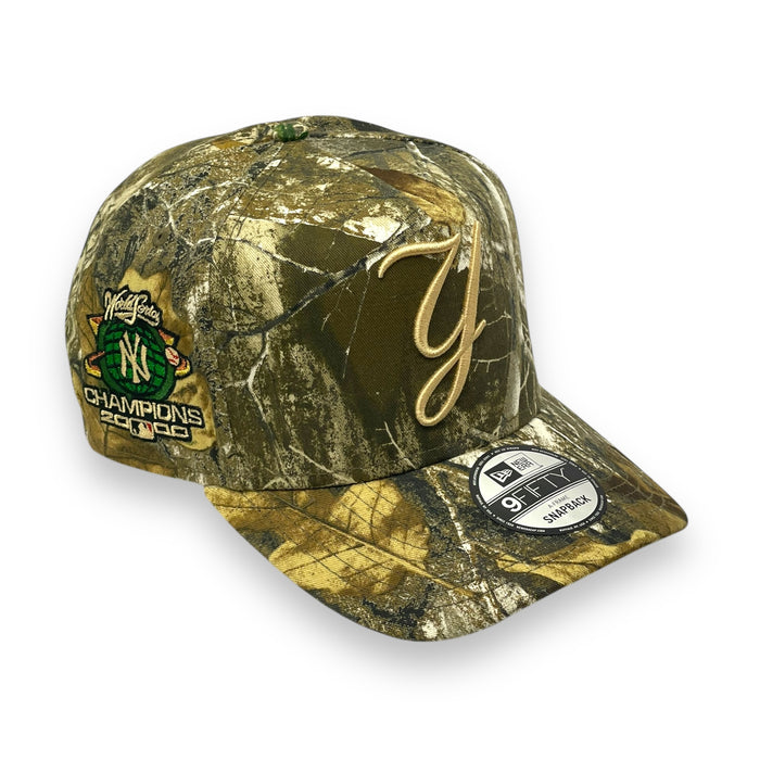 NEW YORK YANKEES (REAL TREE Y LOGO) (2000 WORLD SERIES CHAMPS) "9FIFTY AFRAME" NEW ERA SNAPBACK
