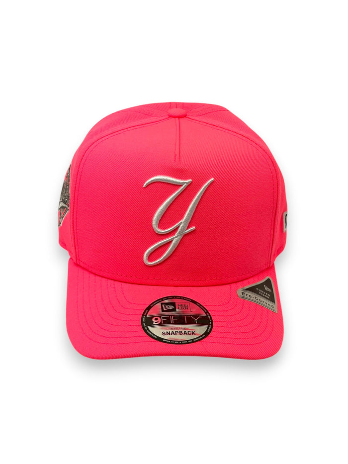 NEW YORK YANKEES (Y LOGO) (HOT PINK) (1996 WS) "9FIFTY AFRAME" NEW ERA SNAPBACK