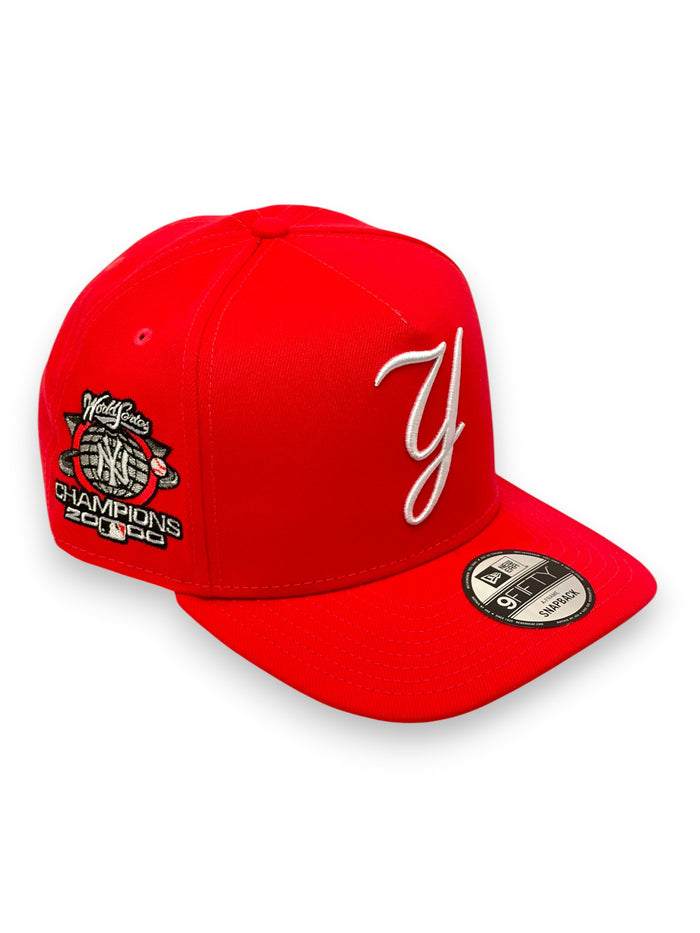 NEW YORK YANKEES (Y LOGO) (INFARED ) (2000 WS) "9FIFTY AFRAME" NEW ERA SNAPBACK