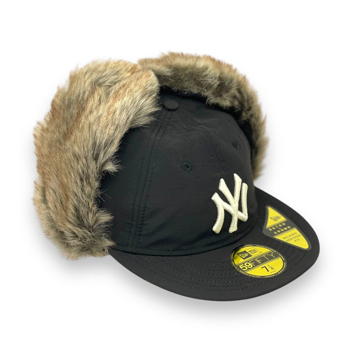 NEW YORK YANKEES YANKEES (BLACK) "WINTER DOG EAR" NEW ERA 59FIFTY FITTED