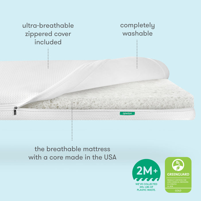 999-1350-WHT-MN, Newton Mini Crib Mattress