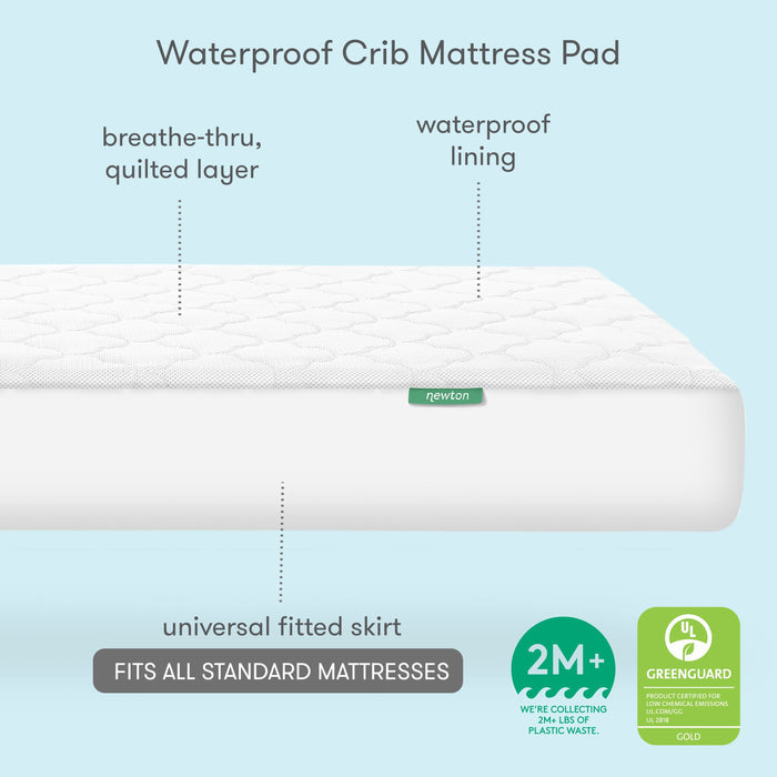 Newton Waterproof Crib Mattress Pad