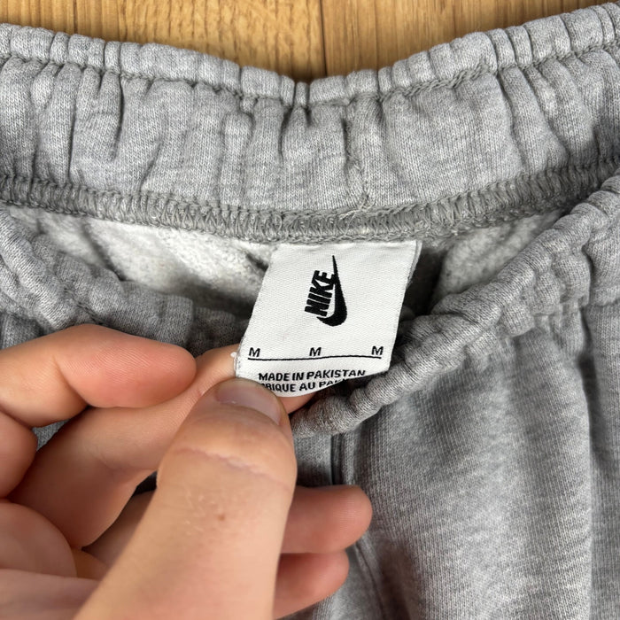 Nike NRG Premium Essentials Mini Swoosh Grey Fleece Joggers Sweatpants Size M