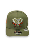 OAKLAND ATHLETICS (OLIVE) (100TH ANN )"9FIFTY AFRAME" NEW ERA SNAPBACK