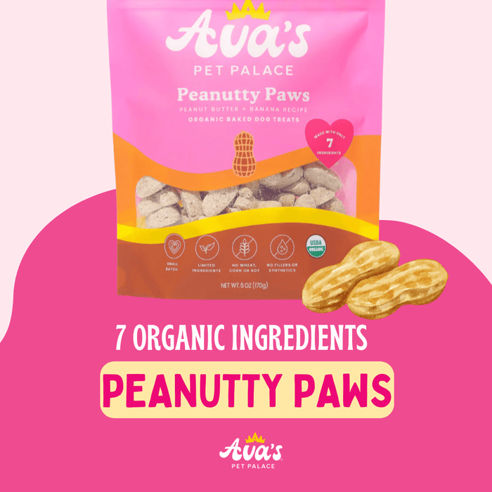 Organic Baked Dog Treats - Peanutty PawsDog TreatsFound My Animal