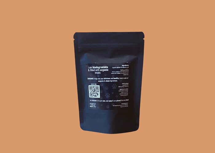 Organic Chicken Treat in Biodegradable Packaging 2ozDog TreatsFound My Animal
