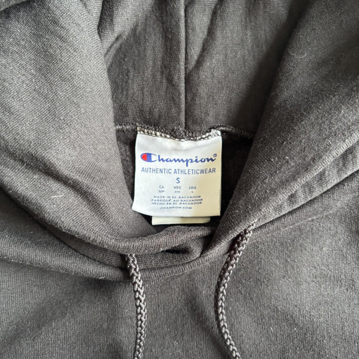 Oversized Champion Northeastern University Hoodie Black Spellout Huskies Size S