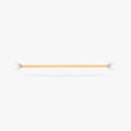 Industrial bar with pearl ends color:null|gold