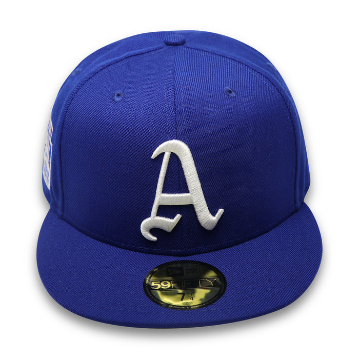 PHILADELPHIA ATHLETICS (ROYAL) (1929 WORLDSERIES) NEW ERA 59FIFTY FITTED ( OFF-WHITE UNDER VISOR)
