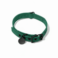 Pine Waxed Cotton Canvas Cat & Dog Collar – Matte Black HardwareDog CollarsFound My AnimalXS