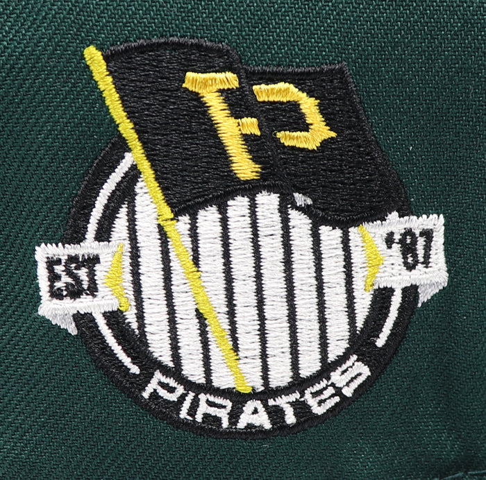 PITTSBURGH PIRATES (GREEN) (COVID) NEW ERA 59FIFTY FITTED (RED UNDER VISOR) (S)