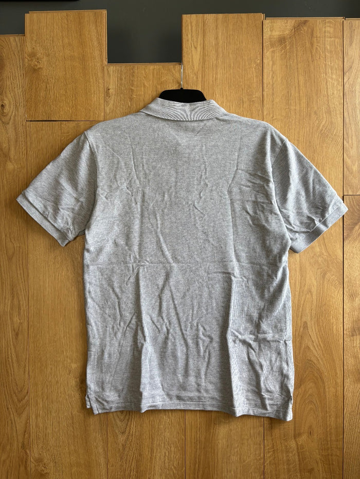 Polo Ralph Lauren Custom Slim Fit Polo Shirt Grey Purple Pony Size L