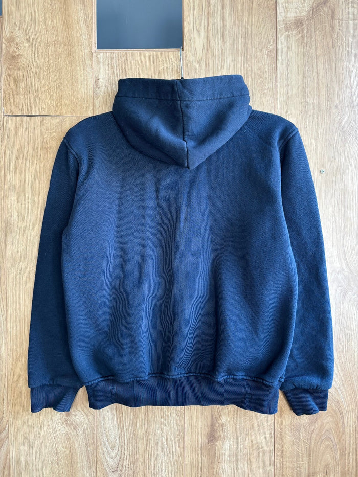 Polo Ralph Lauren Navy Full Zip Hoodie Red Pony Logo Fleece Medium