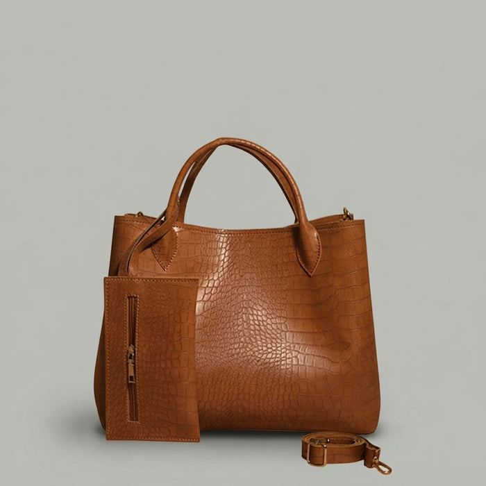 Premium PU Leather Handbag & Wallet Set for Women