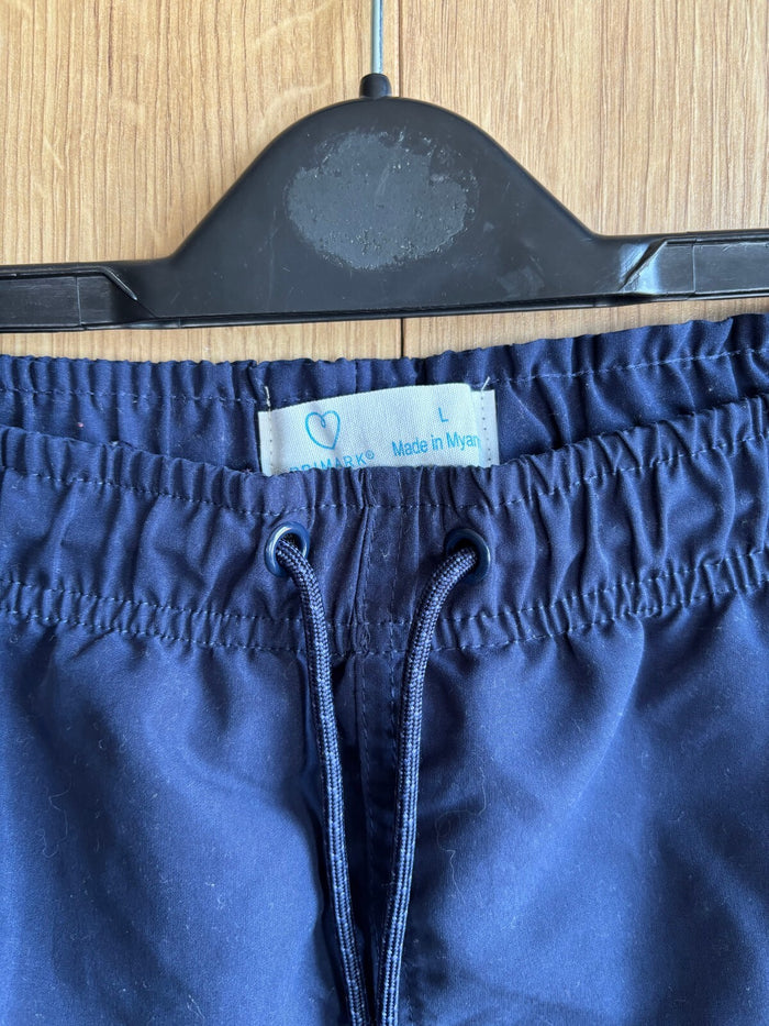 Primark Navy Swim Shorts Men's Large Drawstring Quick Dry Beach Shorts