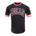 PRO STANDARD CHICAGO BULLS (BLACK) CLASSIC CHENILLE STRIPE TEE