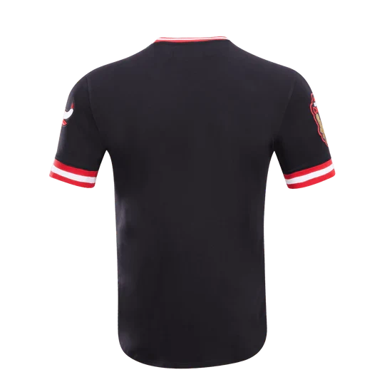 PRO STANDARD CHICAGO BULLS (BLACK) CLASSIC CHENILLE STRIPE TEE